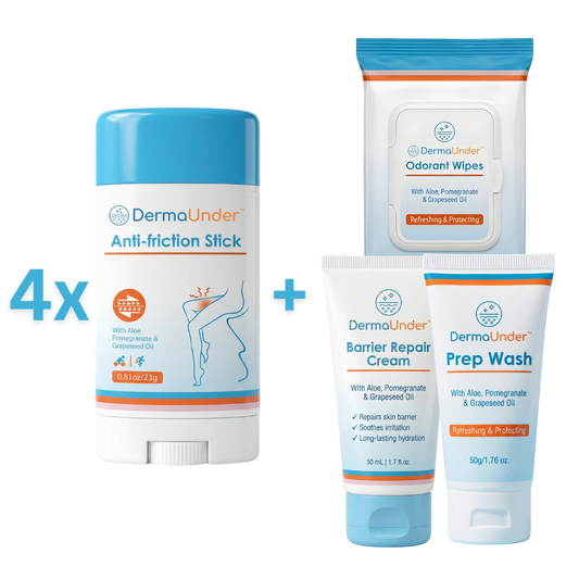 4× Sticks + 1× Wash + 1× Wipes + 1× Barrier Cream